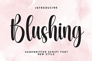 Blushing | Script Font, a Handwritten Font by Scratchones (Thumbnail 1 of 8)