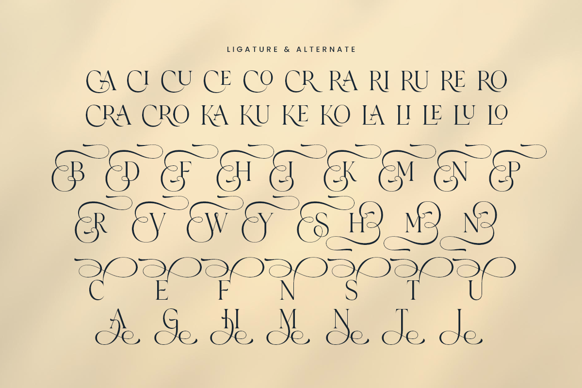 Siren - Lavish Luxury Font, a Serif Font by Sensatype (Photo 11 of 12)