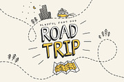 Road Trip | Hand Drawn Font Duo, a Serif Font by Laura Ingham (Thumbnail 1 of 8)