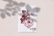 Watercolor Autumn Flowers & Leaves, a Decorative Illustration by Damian Roh (Thumbnail 4 of 16)