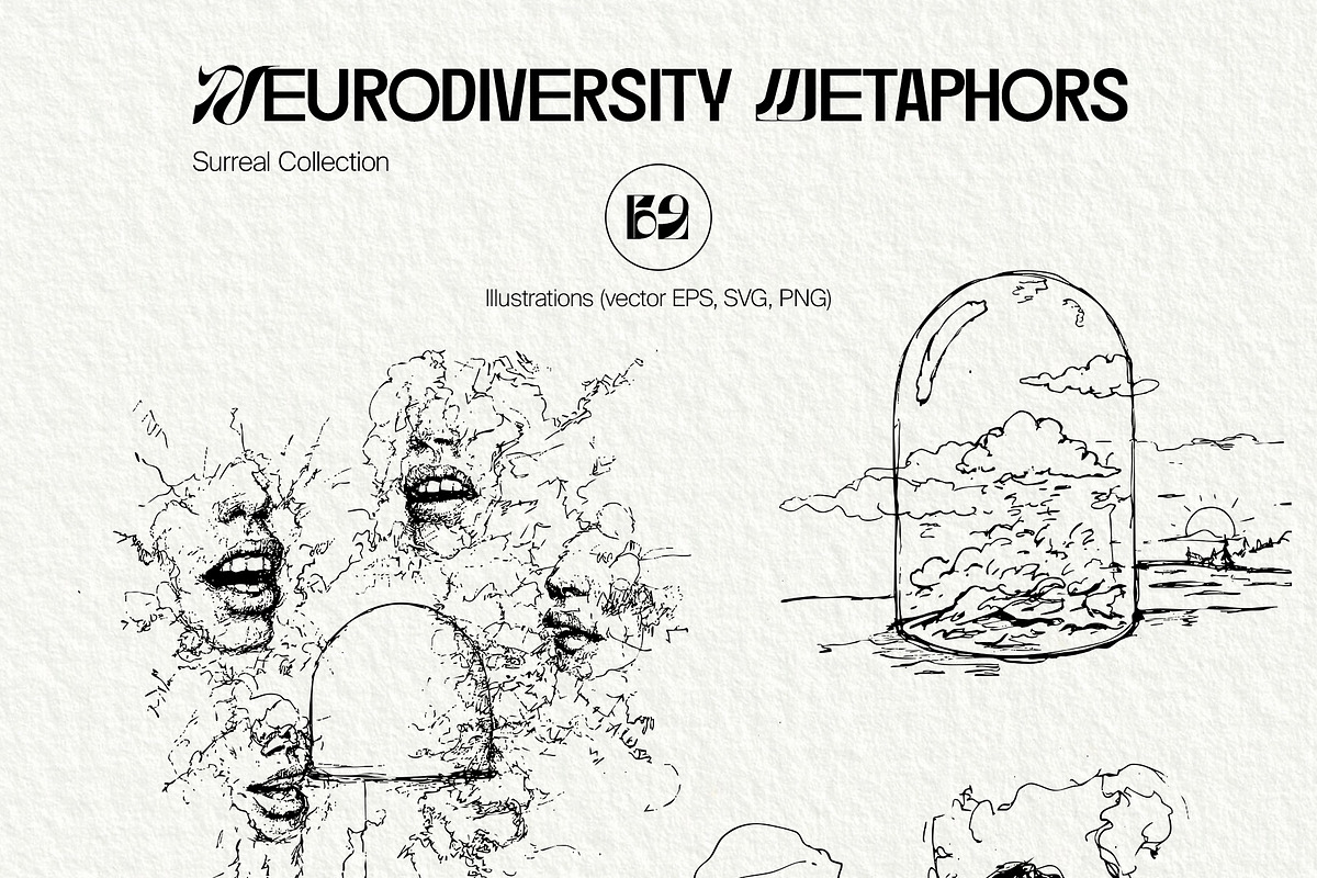 Neurodiversity Metaphors collection, a Healthcare Illustration by divanovskaya_nv (Photo 4 of 18)