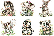 Mother's Day Animals Clipart, an Illustration by Designking (Thumbnail 4 of 5)