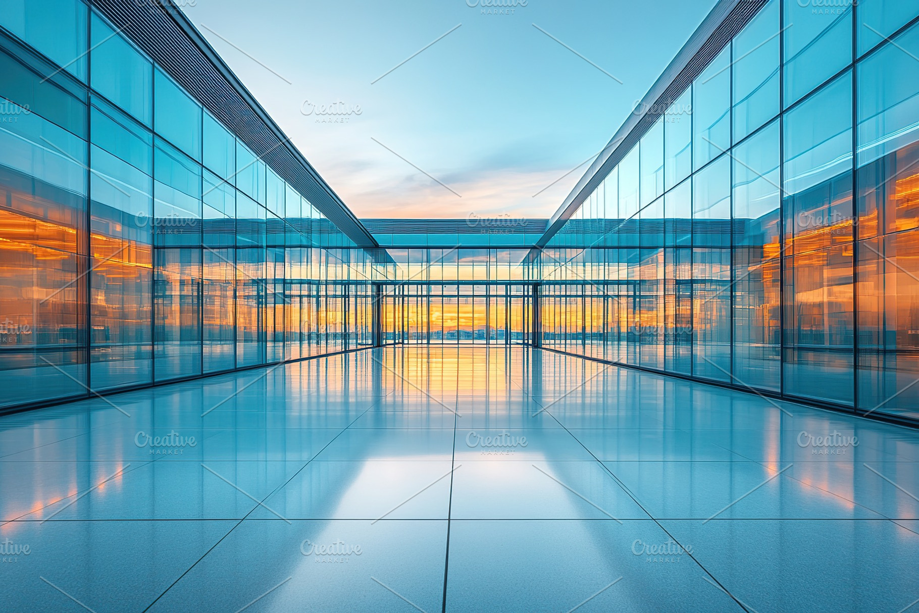 Beautiful futuristic airport building, an Architecture Photo by AlyaAnd