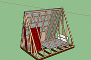 Micro A-Frame Cabin Plans, a Graphic by elevatedspaces (Thumbnail 4 of 12)