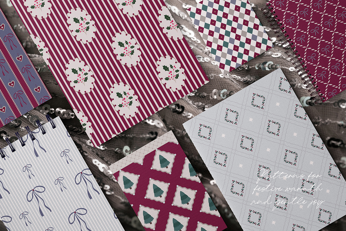 Christmas Backgrounds & Patterns, a Background Graphic by Animoon (Photo 11 of 17)