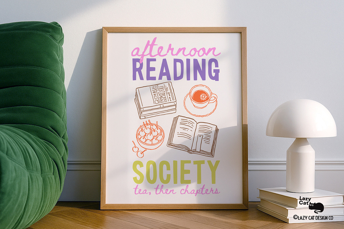 Bookish Summer Vibes, an Object Graphic by Lazy Cat (Photo 7 of 7)