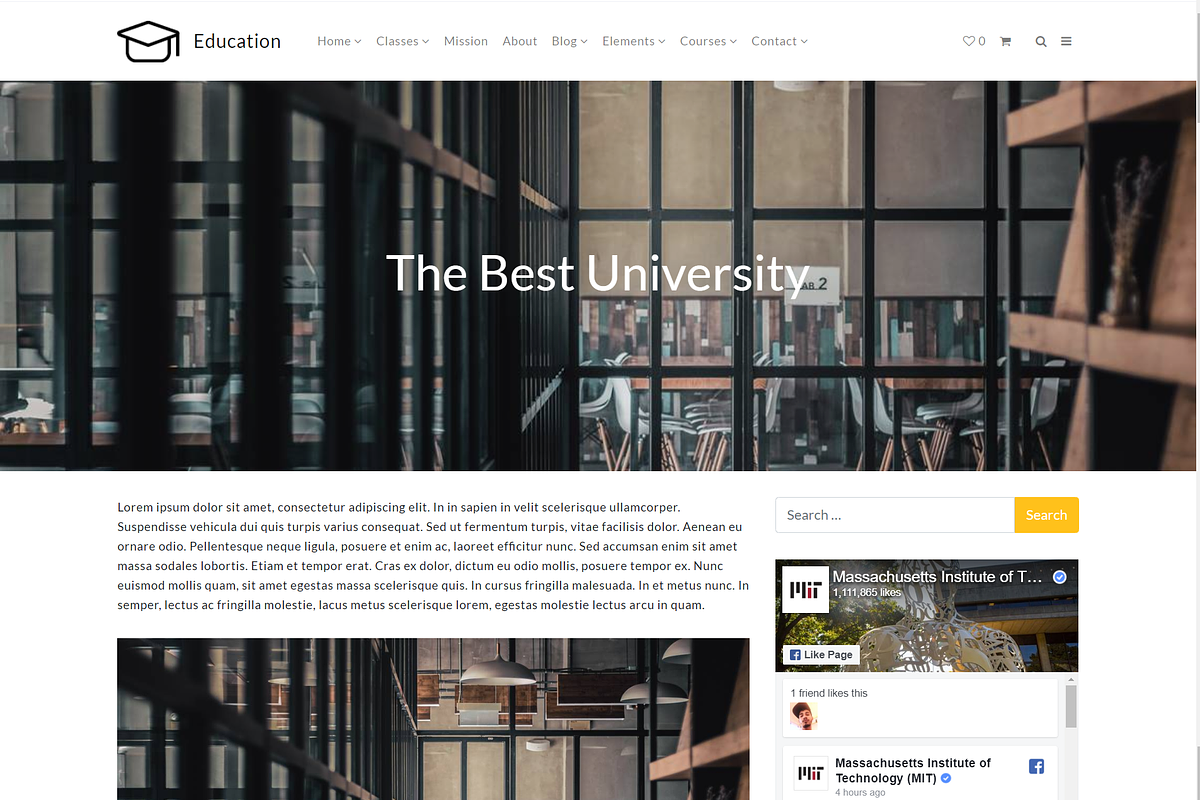 Education & Courses WordPress Theme, a WordPress Template by Visualmodo (Photo 29 of 41)