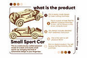 Small Sport Car - Laser Cut File, an Object Graphic by VectorPainter (Thumbnail 13 of 18)