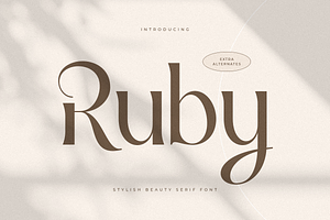 Ruby - Stylish Beauty Serif Font