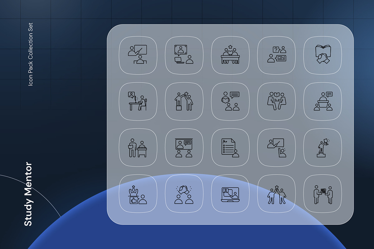 Study Mentor Icon, an Outline Icon by Nathaya Studio (Photo 2 of 2)