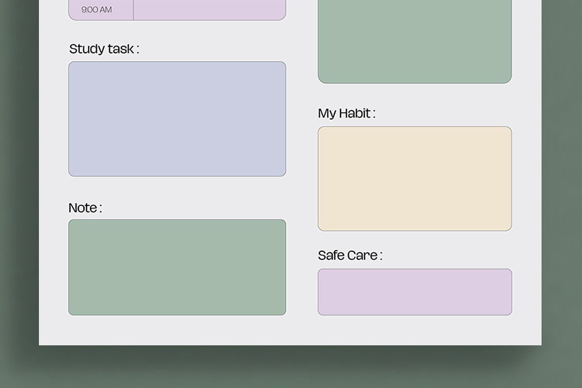 Study Planner Layout, a Stationery Template by ContestDesign (Photo 3 of 3)