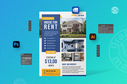 Real Estate Flyer Template, a Flyer Template by GraphicalMarket (Thumbnail 4 of 6)