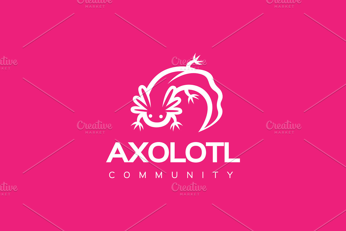 Axolotl - Animal Mascot Logo, a Branding & Logo Template by ashenterprise (Photo 2 of 2)
