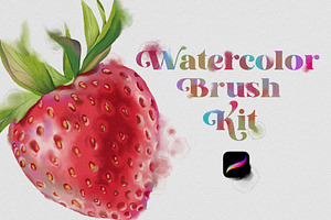 Watercolor brush Kit for Procreate