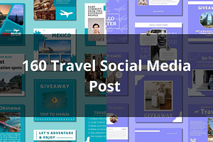 Travel Social Media Canva Templates