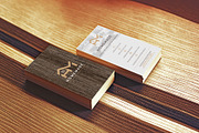 Vertical Rustic Wood Business Card, a Business Card Template by Nikolozgraphic (Thumbnail 1 of 6)