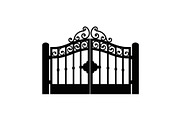 Ornate Wrought Iron Gate Vector Bund, an Illustration by Designs_River (Thumbnail 25 of 47)