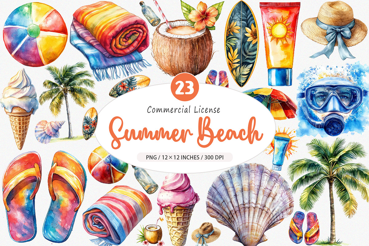 Summer Beach PNG, an Icon by SinaCreation (Photo 1 of 5)