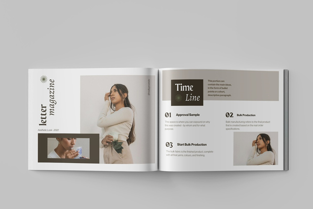 Letter Landscape Magazine Mockup, a Books & Magazine Mockup by Tokobeta (Photo 3 of 7)