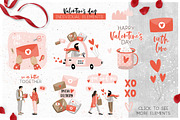 Valentine's Day - graphic collection, a Person Illustration by lokko studio (Thumbnail 3 of 6)