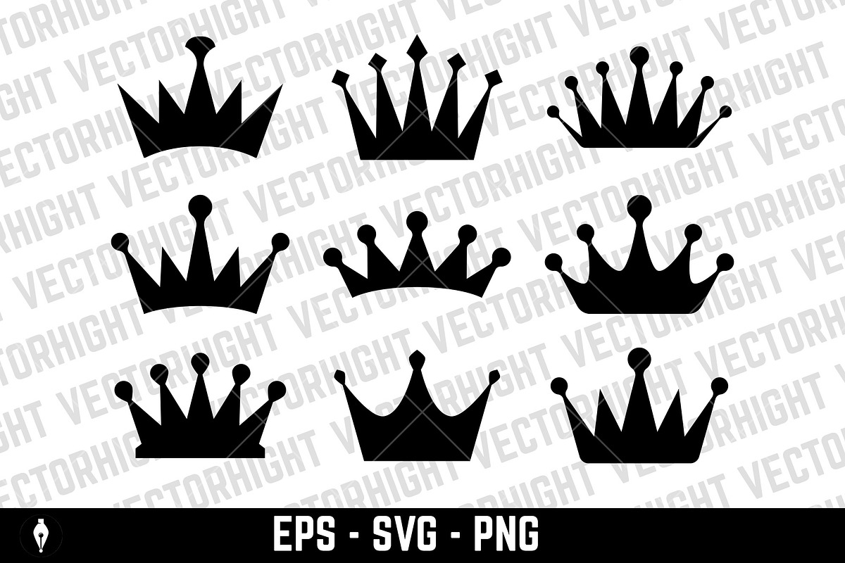 Set of crown icons., an Object Illustration by Vectorhight (Photo 2 of 4)