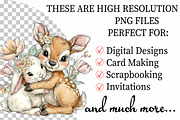 Whimsical Easter Cute Deer Clipart, an Illustration by Daily.Designs (Thumbnail 2 of 7)