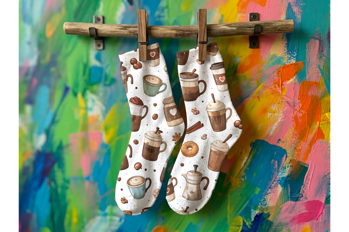 Hanging socks mockup, an Advertising Mockup by Rami's Mockups (Photo 4 of 4)