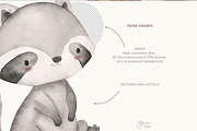 WOODLAND ANIMALS. Watercolor, an Animal Illustration by OlliArtDesign (Thumbnail 7 of 7)