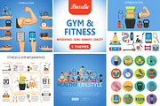 Gym and Fitness Themes, an Outline Icon by TAlex (Thumbnail 1 of 6)