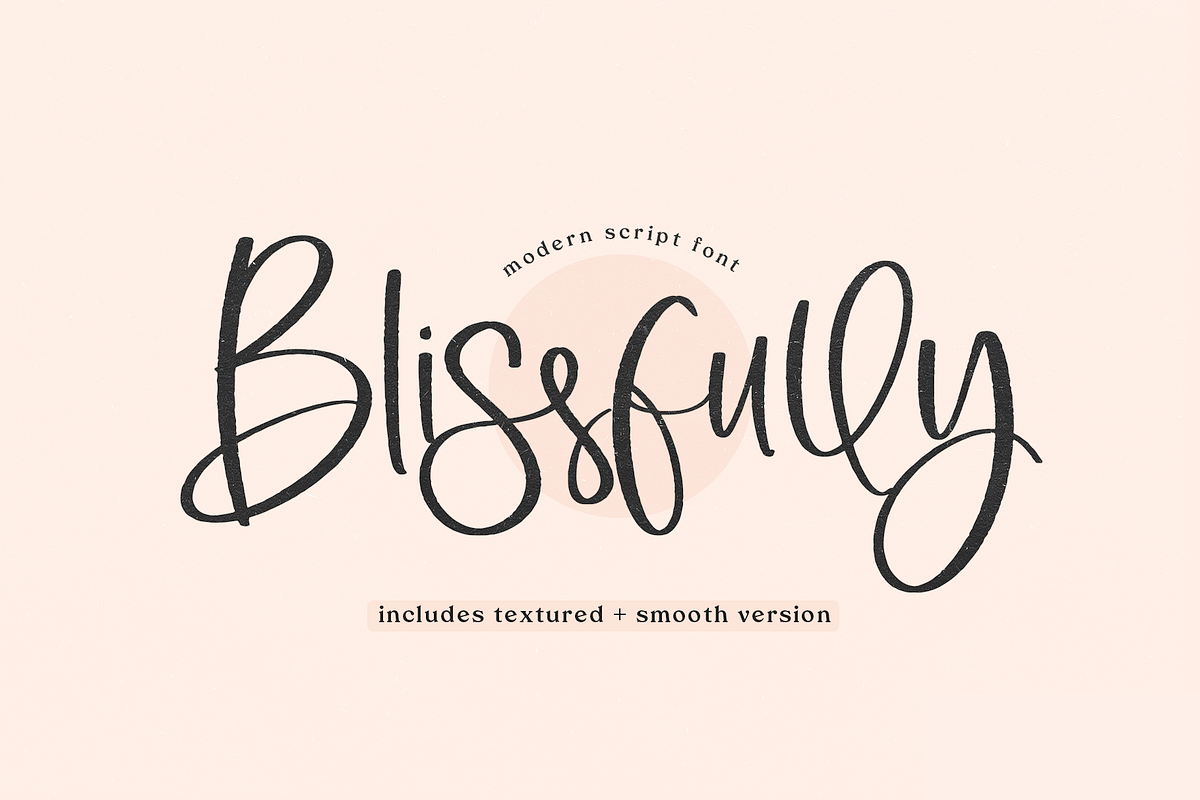 Blissfully | Modern Script Font, a Script Font by KA Designs (Photo 1 of 16)