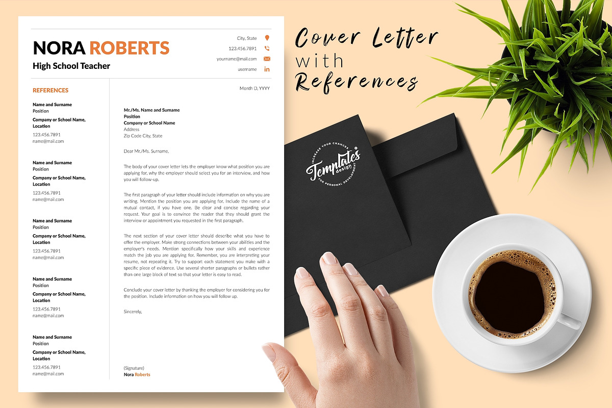 Teacher CV Bundle / Resume - Nora, a Resume Template by Templates Design Co. (Photo 7 of 17)