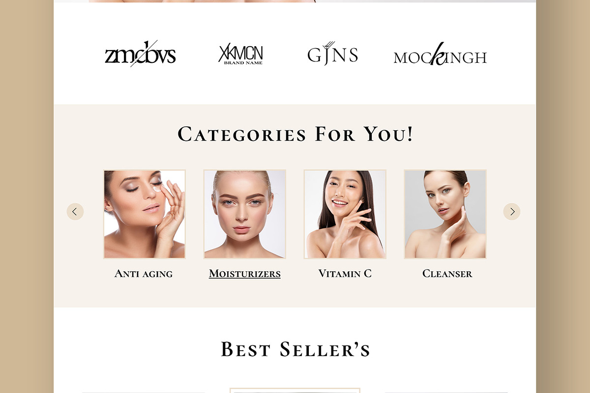 Skincare Landing Page Layout, a Landing Page Template by ContestDesign (Photo 3 of 7)