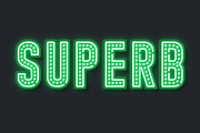 Retro LEDs and neon show alphabet, an Object Graphic by RevelStockart (Thumbnail 7 of 12)