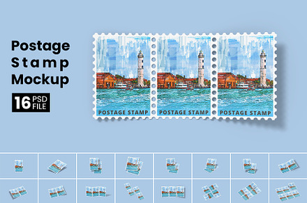 Postage Stamp Mockup Collection