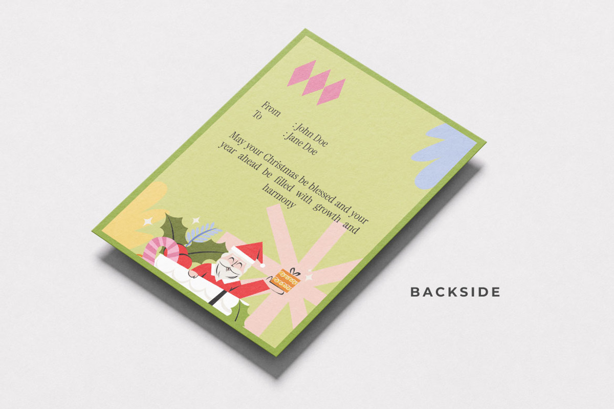 Christmas And New Year Card Vol.4, an Invitation Template by Bewalrus Studio (Photo 3 of 4)