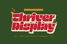 Thriver – Retro Display Font Family
