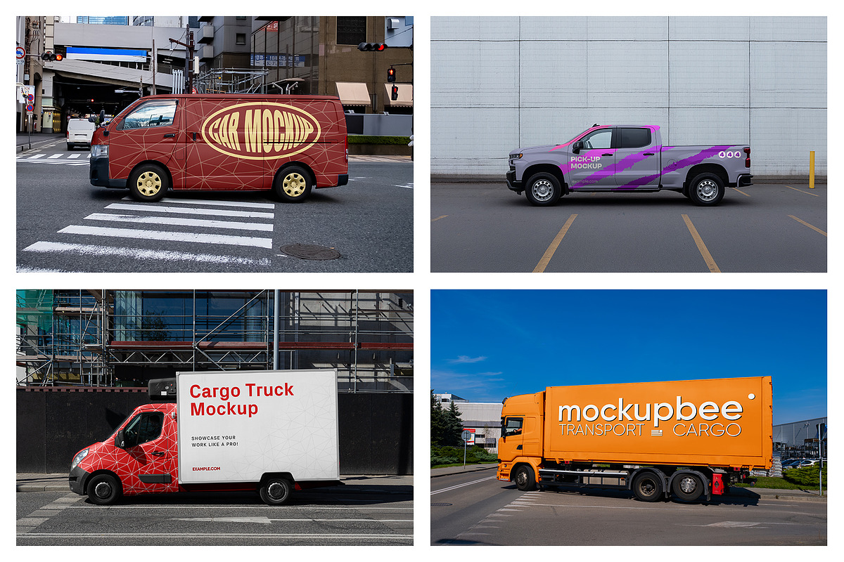 Vehicle Mockups - Truck Mockups vol2, an Advertising Mockup by MockupForest (Photo 6 of 8)