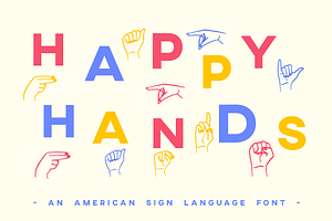 ASL Font American Sign Language Type