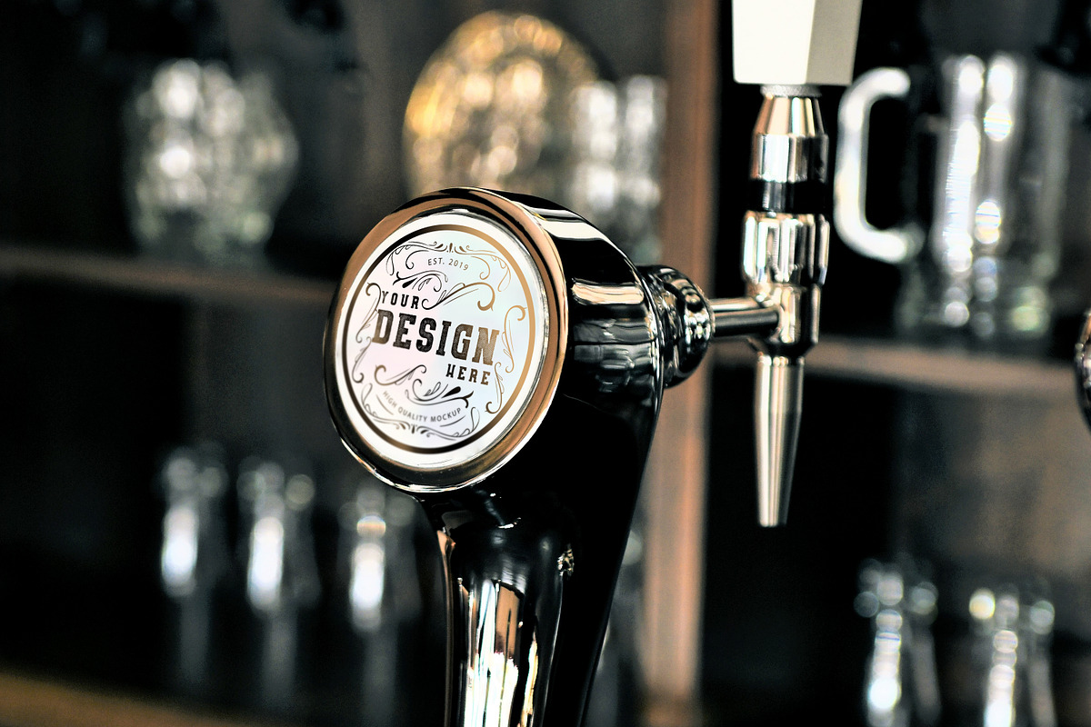 Beer Tap Label Mock-up #15, a Product Mockup by Mila