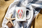 Watercolor Sea Crab Clipart Set, an Illustration by Libby Wishes (Thumbnail 6 of 8)
