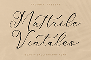 Mattrile Vintales Beauty Calligraphy, a Script Font by Storytype Studio (Thumbnail 1 of 15)