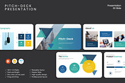 Pitch-Deck Presentation Template, a Presentation Template by Slide_Genius1 (Thumbnail 1 of 6)