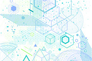 {Sacred Geometry} Vector Backgrounds, a Texture Graphic by ekaart (Thumbnail 6 of 7)