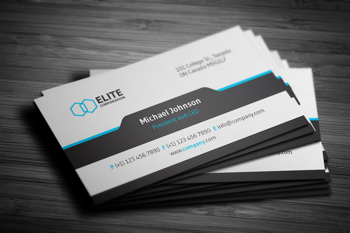 Simple and Clean Business Card 3, a Business Card Template by Design'sTRIBE (Photo 3 of 5)