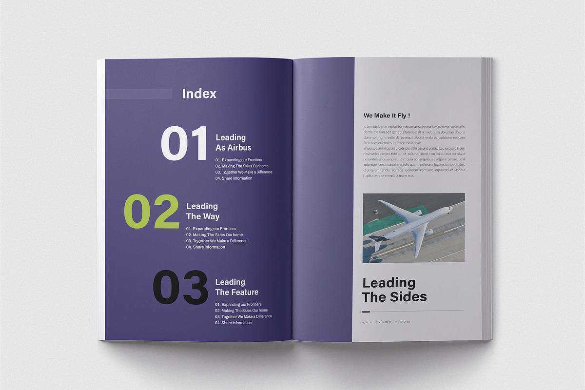 Airbus Annual Report Template_CANVA, a Brochure Template by TemplateFolio-Shop (Photo 4 of 12)
