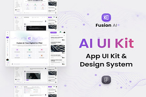 Fusion AI UI Kit, an UI Kit Template by Creative Perspective