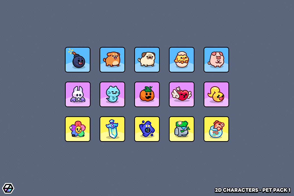 2D Characters - Pet Pack 1, an Animal Illustration by LAYERLAB (Photo 6 of 11)