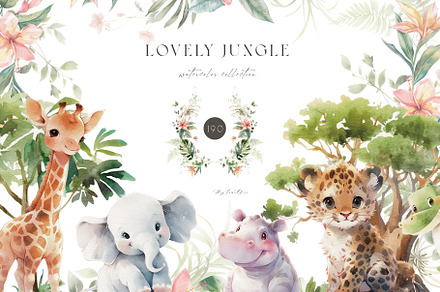Lovely Jungle, an Animal Illustration by heyiamalice
