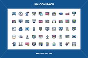 Online streaming icons, an Outline Icon by Wencory (Thumbnail 1 of 2)