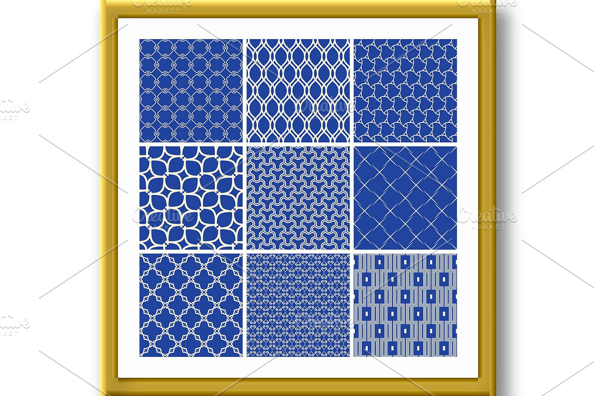 Set of Vector Seamless Geometric, a Pattern Graphic by FineArtStudio (Photo 3 of 3)